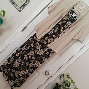 Sunday floral dress with jacket